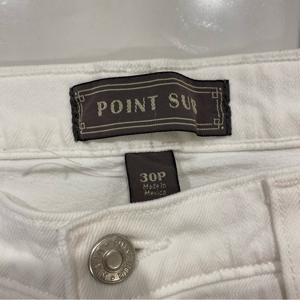 J.Crew Point Sur High rise slim boy White denim jeans - Picture 6 of 13